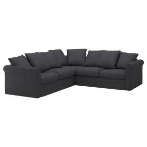 IKEA - funda para sofá 4 plazas esquina, Sporda gris oscuro…