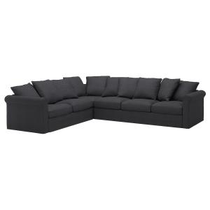 IKEA - funda para sofá 5 plazas esquina, Sporda gris oscuro…