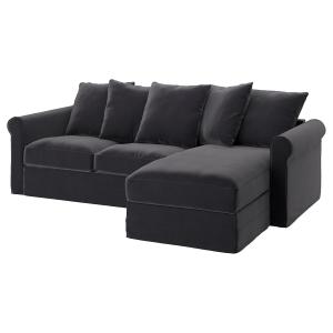 IKEA - funda sofá cama 3,  chaiselongueDjuparp gris oscuro…