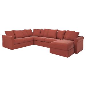 IKEA - funda sofá cama esquina 5  chaisel, Ljungen rojo cla…