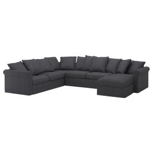 IKEA - funda sofá cama esquina 5  chaisel, Sporda gris oscu…