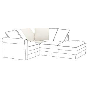 IKEA - módulo de esquina, Inseros blanco Inseros blanco