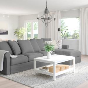 IKEA - sofá de 4 plazas con chaiselongue, Ljungen gris Ljun…