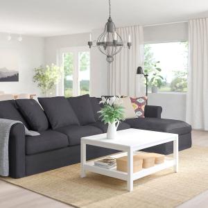 IKEA - sofá de 4 plazas con chaiselongue, Sporda gris oscur…