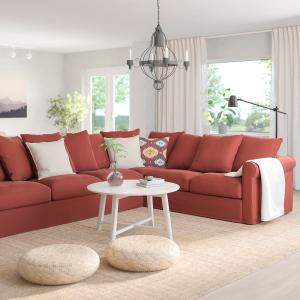 IKEA - sofá 5 plazas esquina, Ljungen rojo claro Ljungen ro…