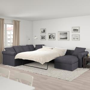 IKEA - sofá cama esquina 5  chaiselongue, Sporda gris oscur…