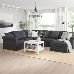 IKEA - sofá esquina 5 chaiselongue, Sporda gris oscuro Spor…