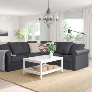 IKEA - sofá rinconera de 4 plazas, Sporda gris oscuro Spord…