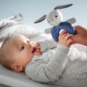 IKEA - sonajero para bebé, grisazul gris/azul