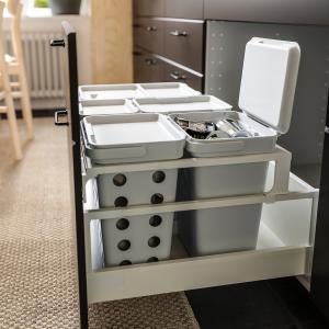 IKEA - Cubos basura / reciclaje extraíble, para cajón METOD…