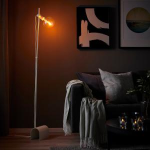 IKEA - MOLNART lámpara pie  bomb, blancoelipse multicolor b…