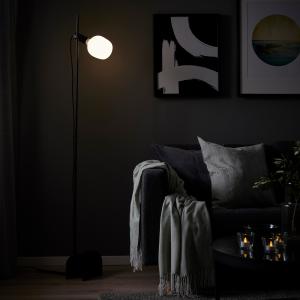 IKEA - TRÅDFRI lámpara pie  bomb, negrointeligente espectro…