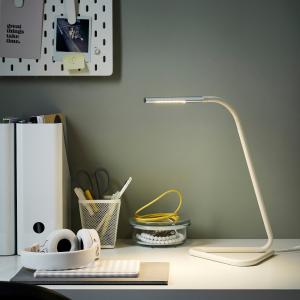 IKEA - lámpara trabajo, blancogris plata blanco/gris plata