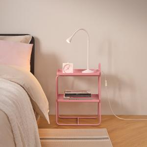 IKEA - mesita de nocheestantería, rosa rosa