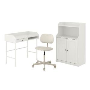 IKEA - combi armario escritorio, y silla giratoria blancobe…