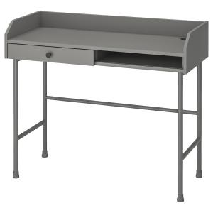 IKEA - escritorio, gris, 100x45 cm gris