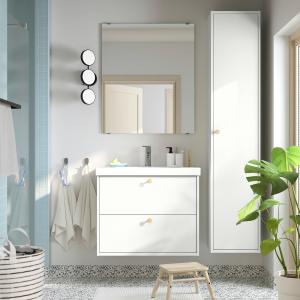 IKEA - armario lavabo con cajones, blanco, 80x48x63 cm blan…