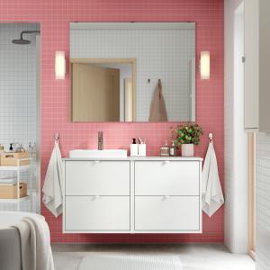 IKEA - ORRSJÖN armariolavabogrifo, blancoblanco efecto márm…