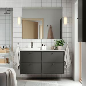 IKEA - ORRSJÖN armariolavabogrifo, gris oscurogris efecto p…