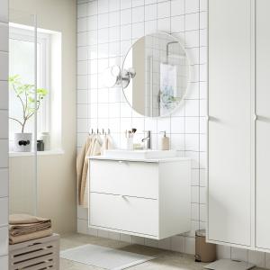 IKEA - ORRSJÖN mueble cajoneslavabogrifo, blancoblanco efec…