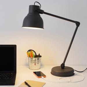 IKEA - Lámpara flexo de trabajo, gris oscuro gris oscuro