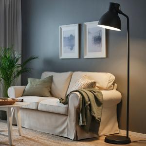 IKEA - Lámpara de pie, gris oscuro gris oscuro