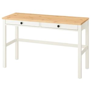 IKEA - escritorio 2 cajones, tinte blancomarrón claro, 120x…