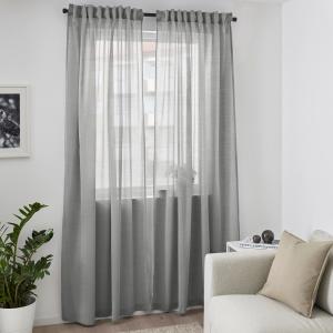 IKEA - Cortina, 1par Gris