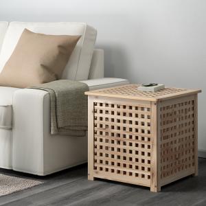 IKEA - mesa auxiliar, acacia, 50x50 cm acacia