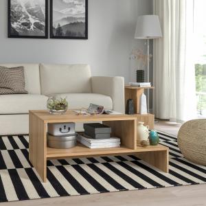 IKEA - mesa de centro, efecto roble, 90x55 cm efecto roble