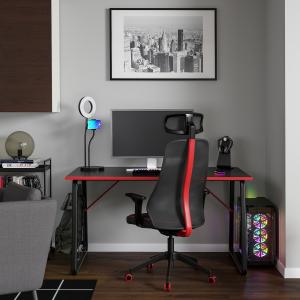 IKEA - MATCHSPEL escritorio y silla gaming, negro negro