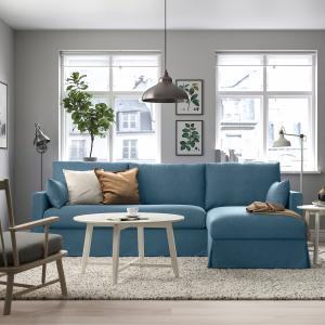 IKEA - sofá 3 con chaiselongue dcha, Tallmyra azul Tallmyra…