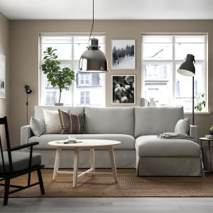 IKEA - sofá 3 con chaiselongue dcha, Tallmyra blanconegro T…