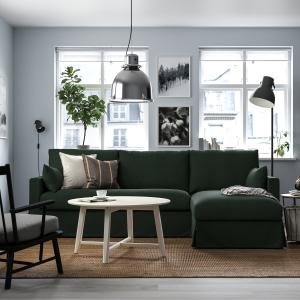 IKEA - sofá 3 con chaiselongue dcha, Tallmyra verde oscuro…
