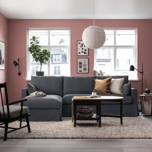 IKEA - sofá 3 con chaiselongue izda, Gransel gris Gransel g…