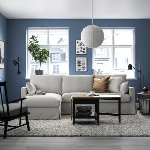 IKEA - sofá 3 con chaiselongue izda, Tallmyra blanconegro T…