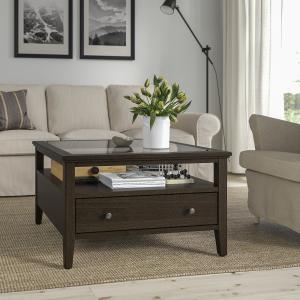 IKEA - mesa de centro, marrón oscuro tinte, 80x80 cm marrón…