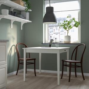IKEA - SKOGSBO mesa y dos sillas, blancomarrón oscuro, 5186…