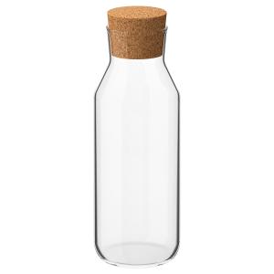 IKEA - 365  Botella tapón, vidrio incoloro, corcho, volumen…