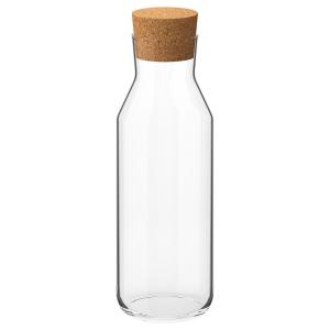 IKEA - 365  Botella tapón vidrio incoloro/corcho 1 l