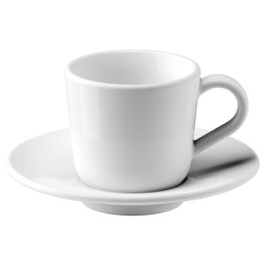 IKEA - 365  tazaplato espresso, blanco, 6 cl blanco