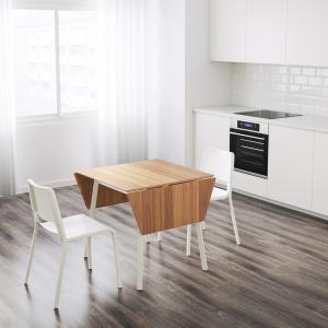 IKEA - PS 2012 TEODORES mesa y dos sillas, bambú blancoblan…
