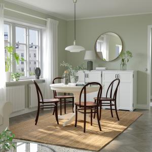 IKEA - SKOGSBO mesa y 4 sillas, blanco blancomarrón oscuro,…