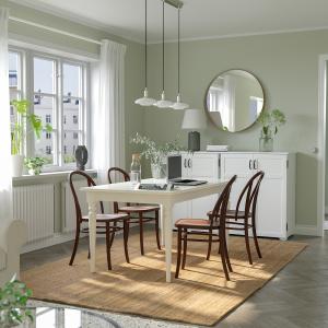 IKEA - SKOGSBO mesa y 4 sillas, blanco blancomarrón oscuro,…