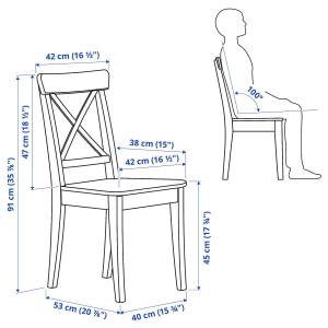 IKEA - silla, blanco blanco