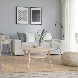 IKEA - mesa de centro, chapa roble, 80 cm chapa roble