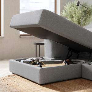 IKEA - módulo chaiselongue izda, Tonerud gris Tonerud gris