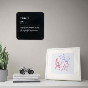 IKEA - decoración de pared, familia, 20x20 cm familia