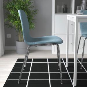 IKEA - silla, Gunnared azul claroSefast cromado Gunnared az…