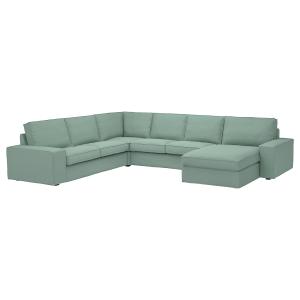 IKEA - sofá esquina 5 chaiselongue, Tallmyra verde claro -…